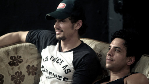 James Franco na planie filmu "Interior. Leather Bar."